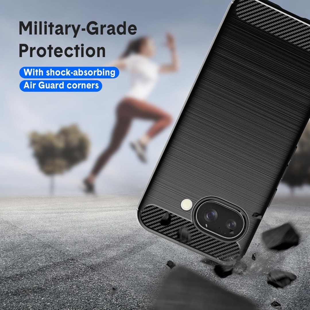 9A Custodia In Gel E Fibra Di Carbonio Per Google Pixel 9A, 9 Pro XL, 8A, 7A, 6A - Antishock Custodia Google Pixel - Foto 2