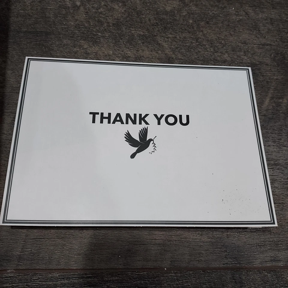 Tarjetas de condolencia con sobres caja de 30 piezas 4 x 6 en ciruela Foto 4 de 4