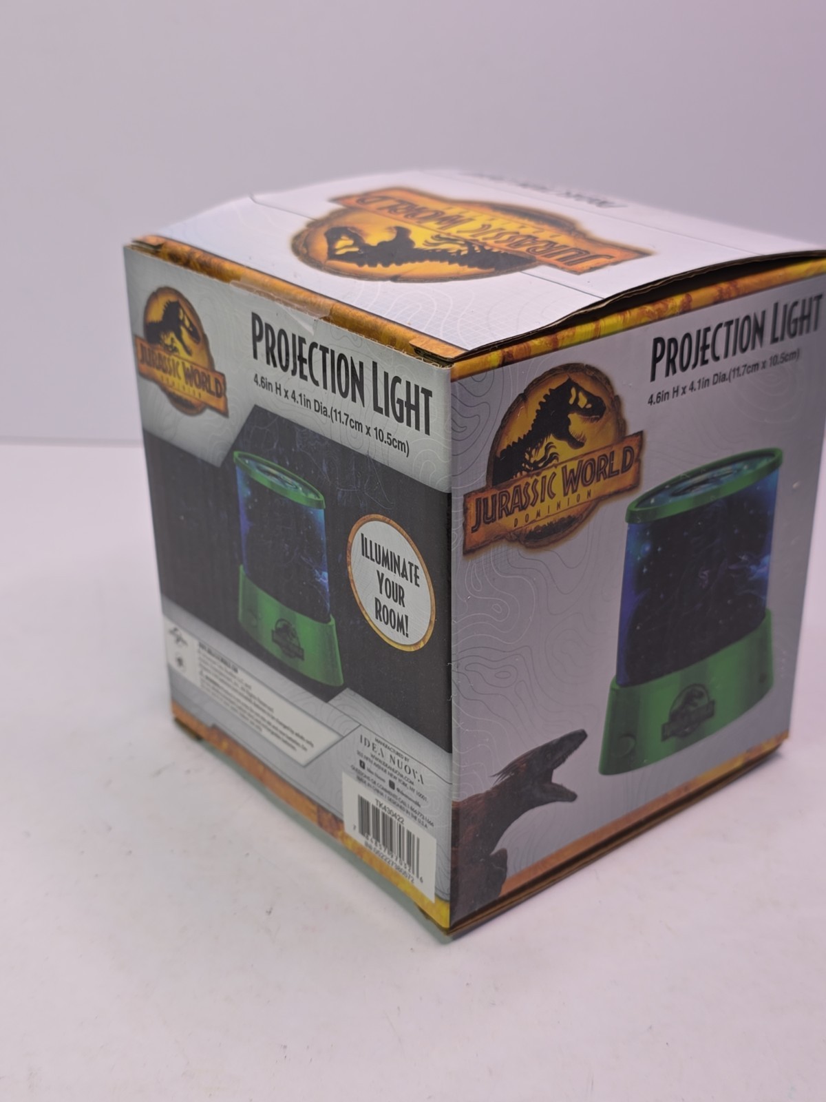 Jurassic Park Dominion Projection Light Lamp 4.6"x4.1" Green Idea Nuova New