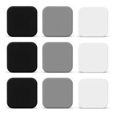 6 PCS Door Stoppers Wall Protector, White, Gray, Black  Strong Self-Adhesive Ba