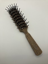 Goody USA Faux Brown Wood Vented Styling Hair Brush Ball Tipped Vintage 8  