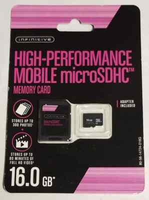 Infinitive High Performance Mobile micro SDHC Memory Card, 16GB (LOC TUB L-47)