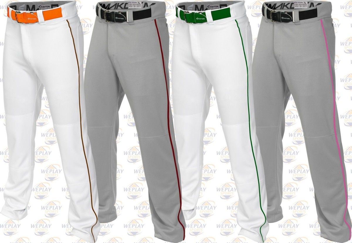 Kids Sports Pants Easton MAKO 2 Youth Baseball Pants - Grey/Green