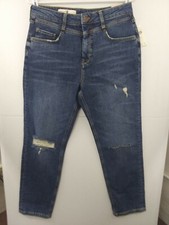 Anthropologie Pilcro Distressed Slim Fit High Rise Blue Jeans sz 29 NWT 128