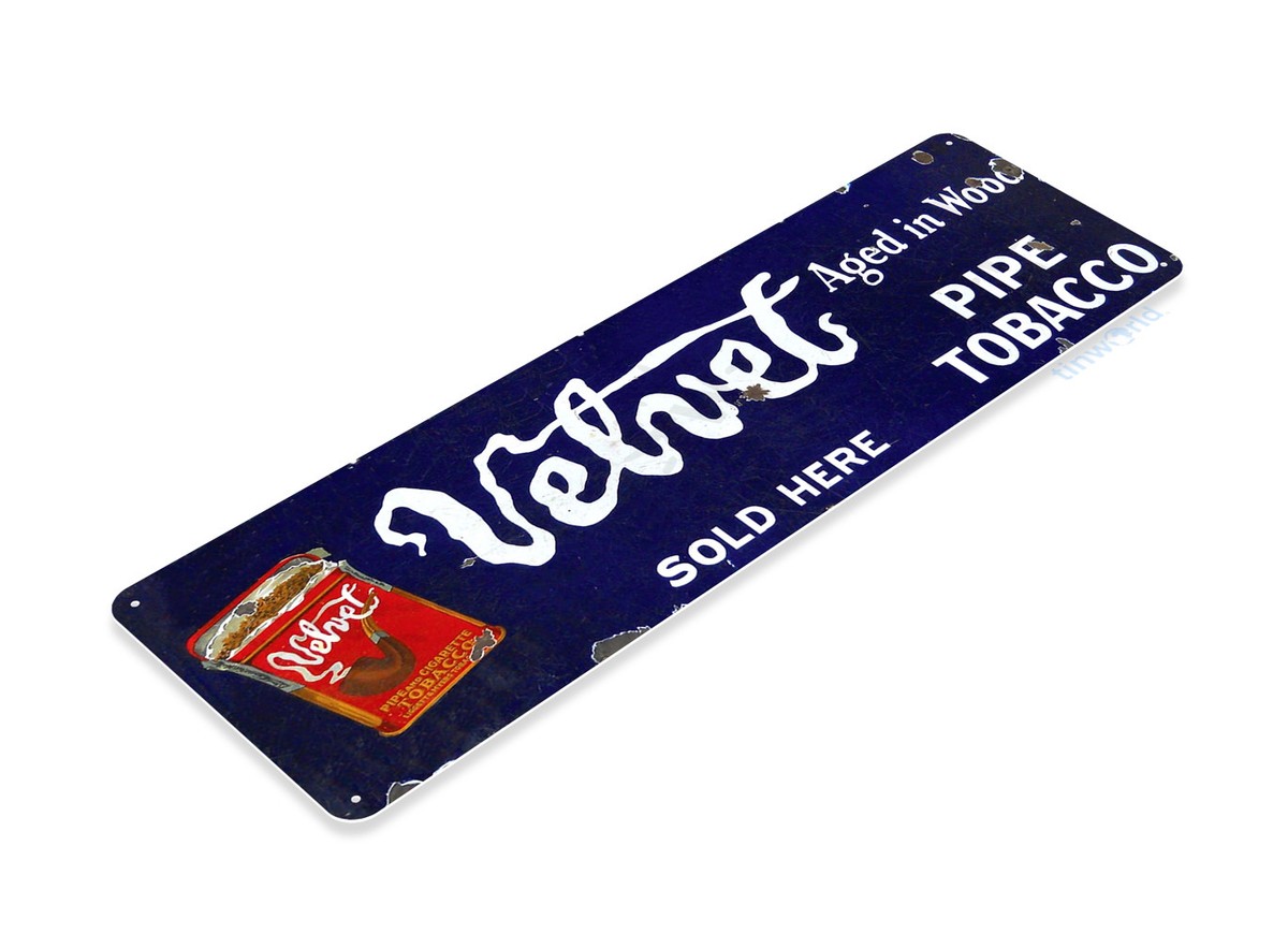TIN SIGN Velvet Tobacco Tin Metal Sign Chewing Tobacco Smoke Shop Sign B208