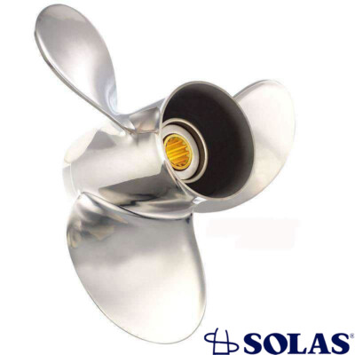 STAINLESS STEEL PROPELLER FITS 6-15 HP MERCURY 4 STROKE 8 SPLINE 8 1995-2004