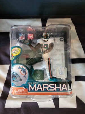 Brandon Marshall WHITE Dolphins Sports Picks NFL MCFARLANE Toys NEW Sealed