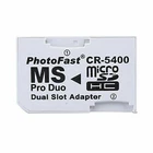 Dual Micro SD TF To Memory Stick MS Pro Duo PSP Card 2 Slot Adapter Converter S