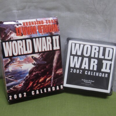 WORLD WAR II desk calendar 2002 daily events & battles Andrews-McMeel NWT 