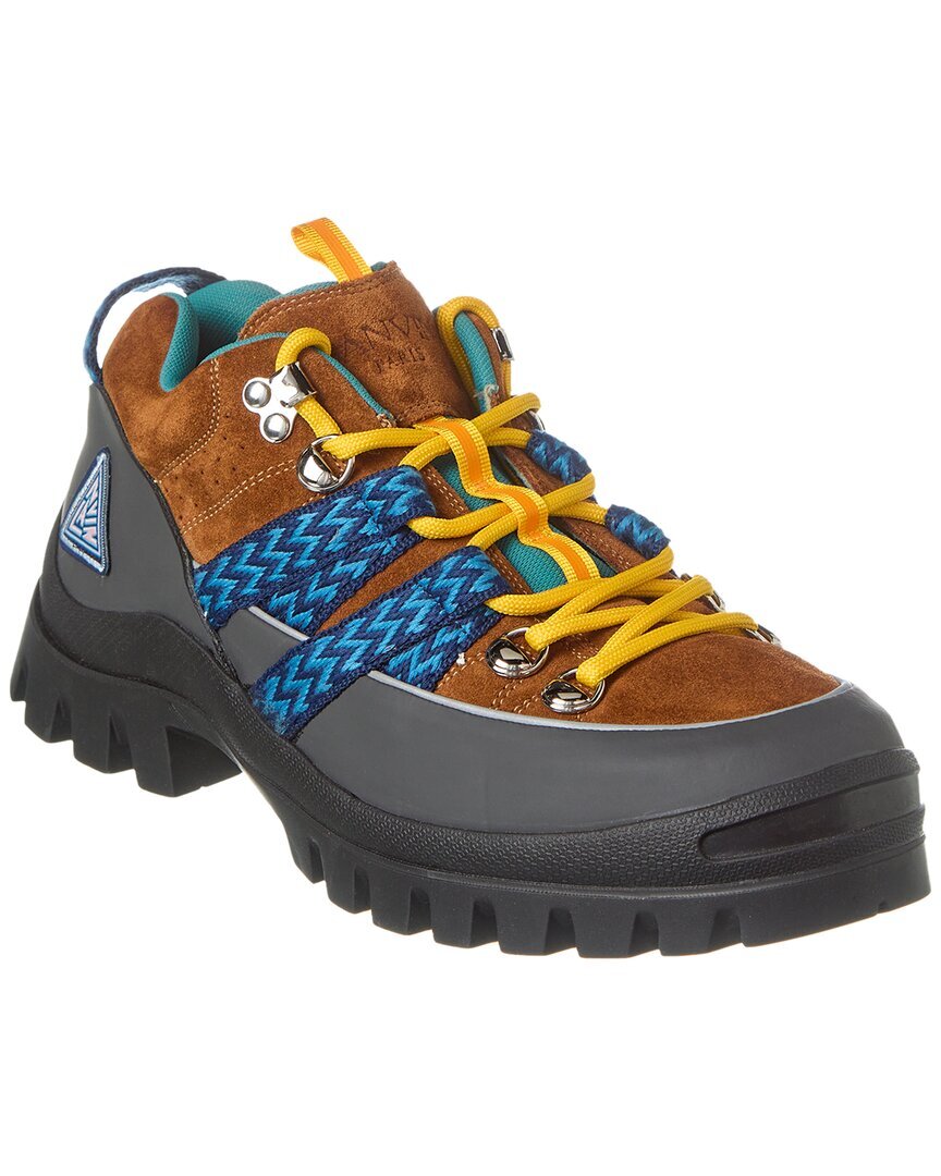 Замшевые походные ботинки Lanvin Мужские коричневые 39 50890₽