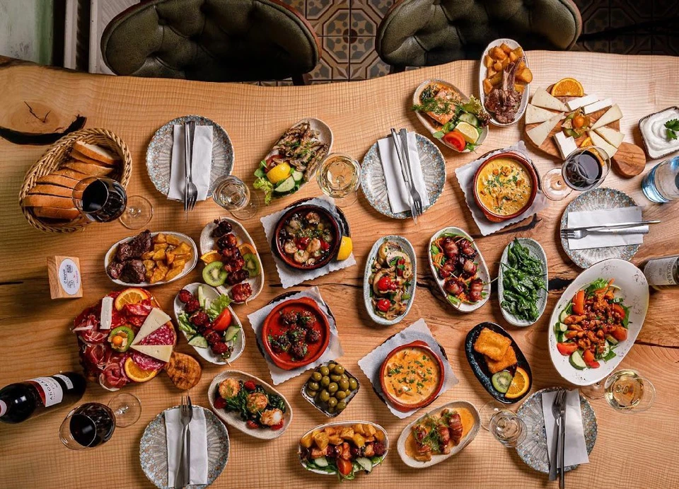 Bonna Luca Mosaic Gourmet Blau 6x Speiseteller Essteller Teller flach rund 27cm - Bild 3 von 4