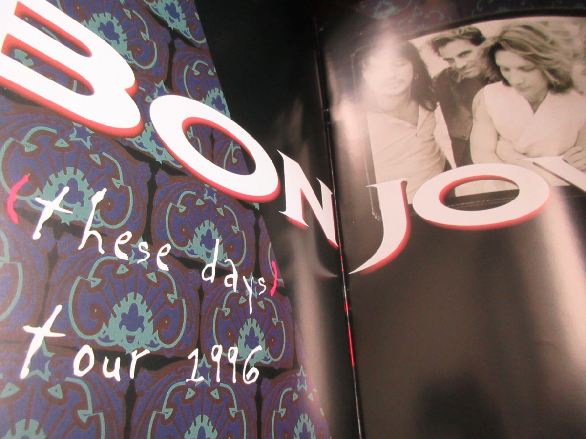 Bon Jovi World Tour Book 1996 with Stickered Japan Ticket John