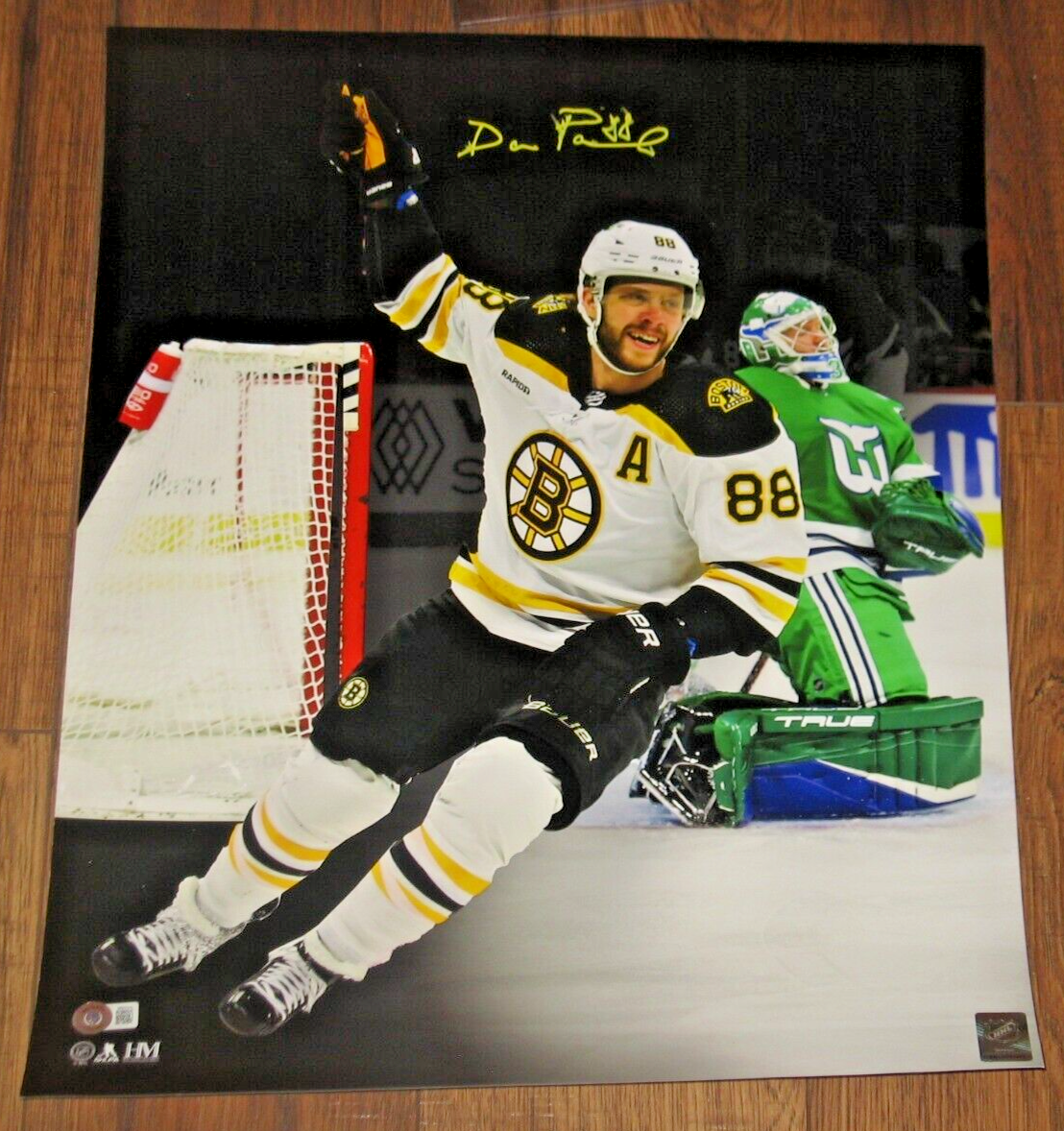David Pastrnak Autographed Signed Boston Bruins 16x20 Photo BAS Certified Beckett 