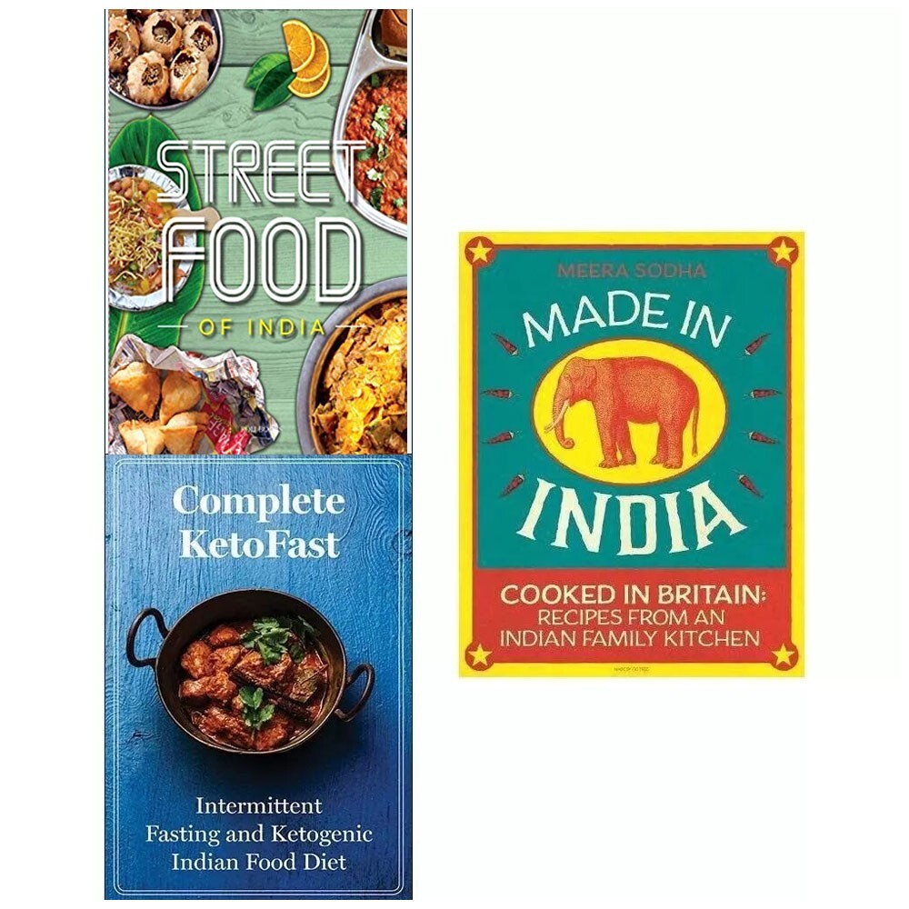 Made in india,FRESH & EASY INDIAN - STREET FOOD, complete ket 3 books Set