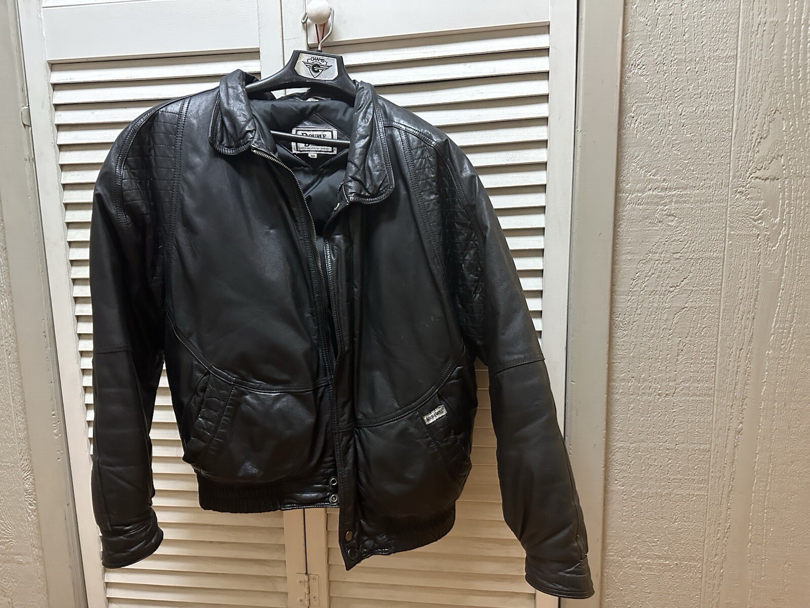 Double Down Leather Jacket - image 1
