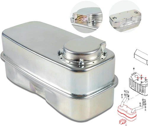 Silenciador de escape doble entrada 951-0616B 751-0616B 751-0616B para Cub Cadet RZT50 RZT54 RZT42 - Imagen 2 de 17