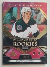 2022-23 UD Black Diamond Rookie Relics Ruby Dylan Guenther RC /49 Coyotes SP