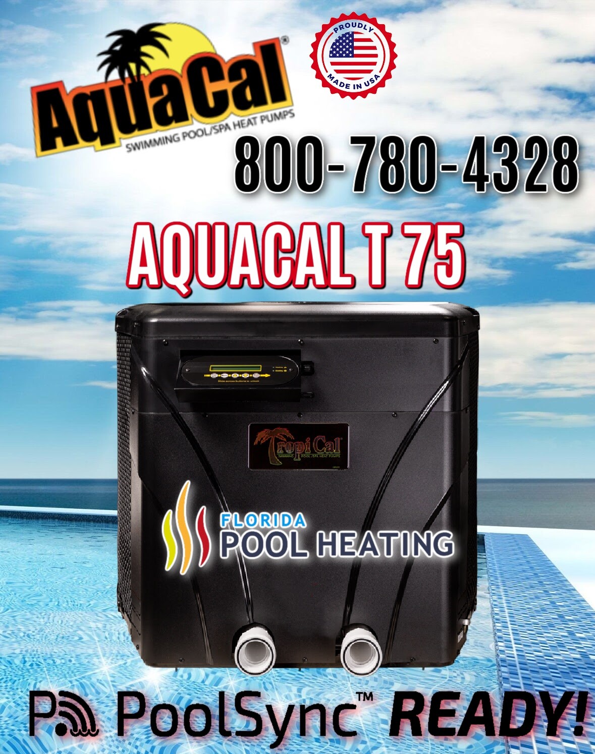 AquaCal T75 Pool & Spa Heater eBay