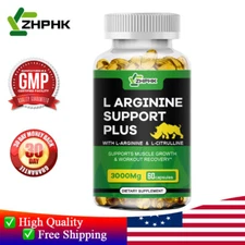 Plus L-Arginine 3000mg Workout Heart Support L-Citruline Muscle growth 60capsule