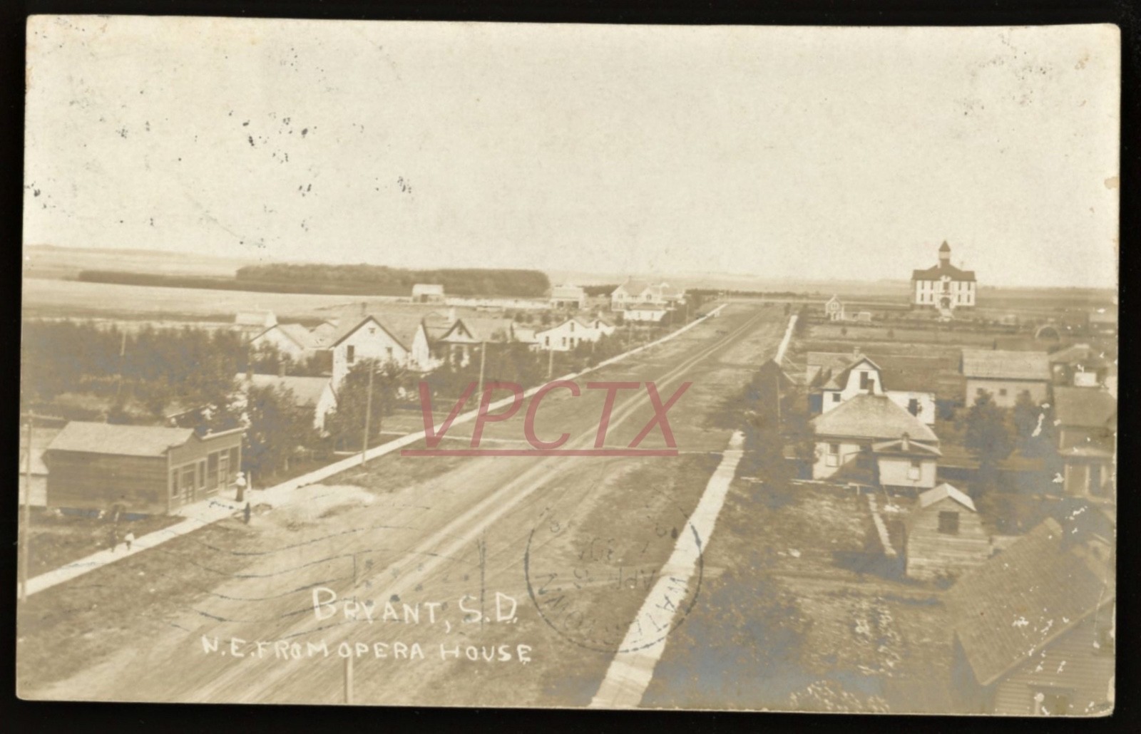 1903 RPPC BRYANT SOUTH DAKOTA Looking North East From Opera House eBay