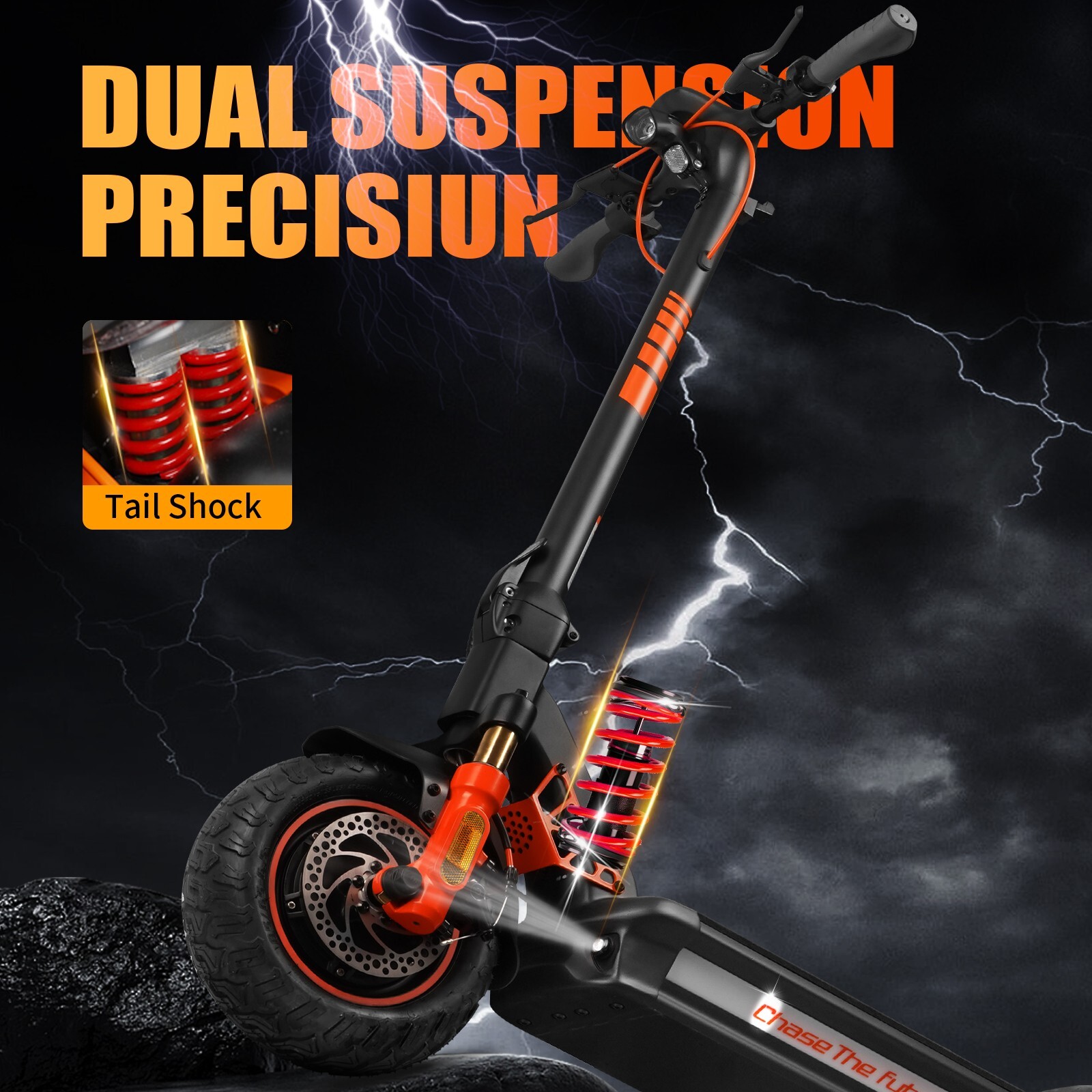 CUNFON RZ1000 Dual Motor Electric Scooter Adults,3200 peak motor,40miles