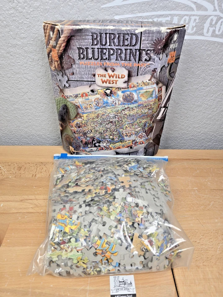 Lote de 2 quebra-cabeças de plantas enterradas intrigadas: Guerra Civil no Mar e no Velho Oeste - Imagem 3 de 4