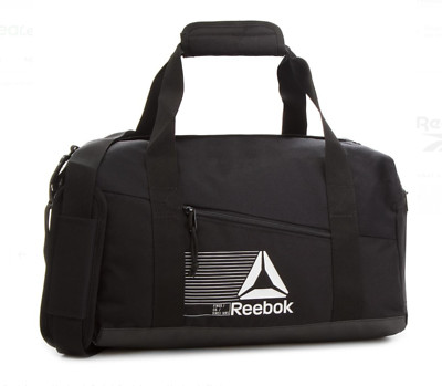 Reebok Black Active Foundation Grip Small Duffel Gym Bag X2706