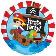 Pirate Party 17" Foil Balloon Non-Packaged