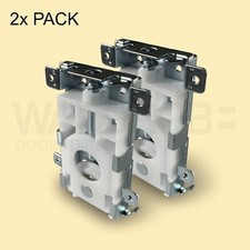 2x Replacement sliding wardrobe door wheels (wardrobe bottom wheels)