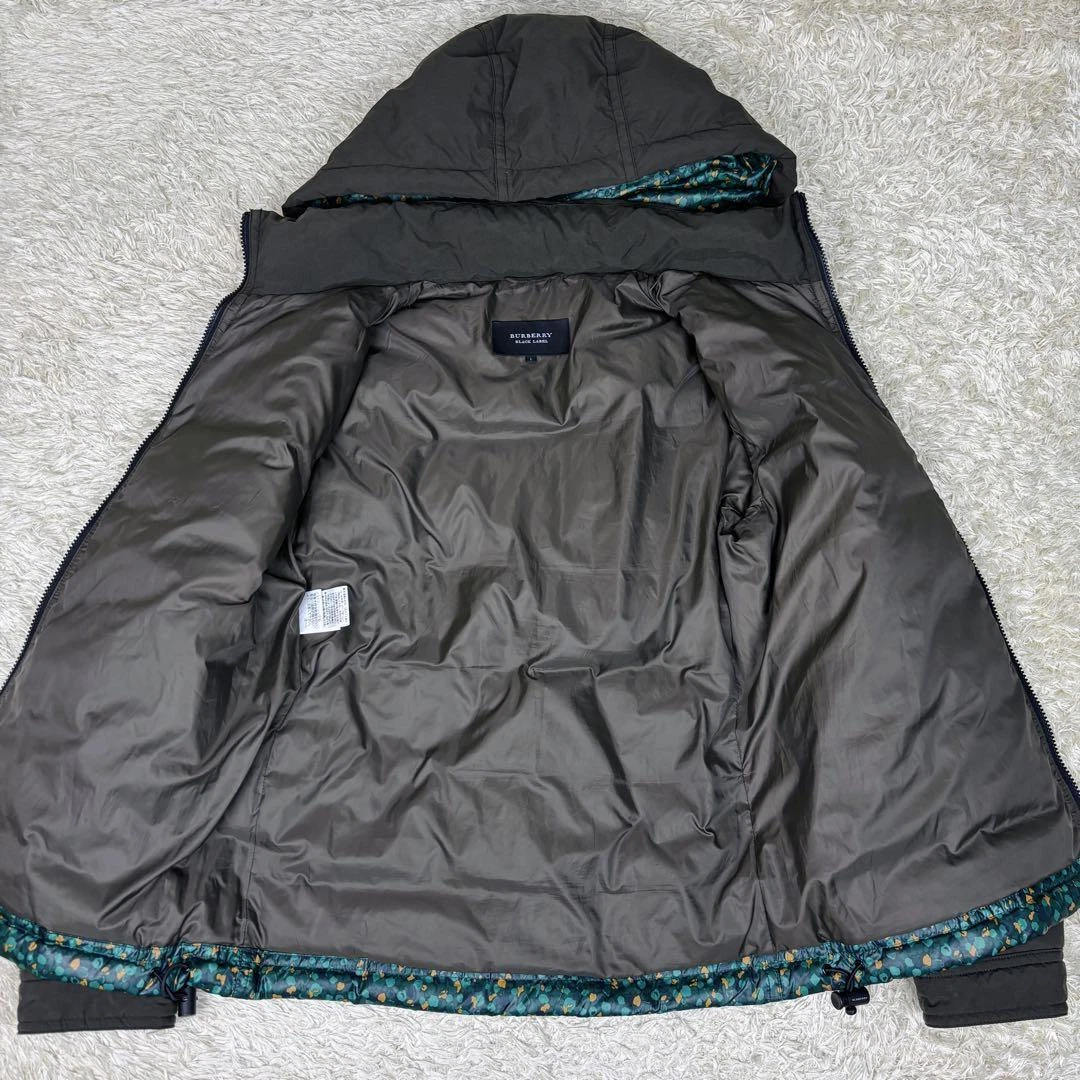 Men size L Burberry Black Label Down Jacket Horse Logo 2Way Original JPN