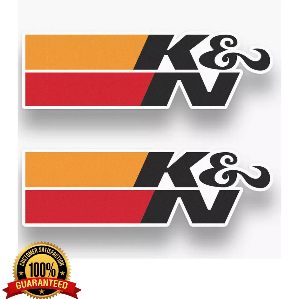 2X K&N FILTERS AIR DECAL STICKER US MADE TRUCK VEHICLE RACING INTAKE CAR WINDOW - Image 2 of 4