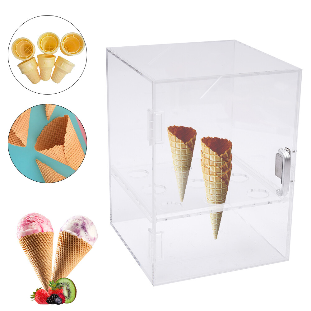 Acryl-Eistütenhalter Mit 6 Löchern – Transparent, 3 Mm Dick, Für Eis, Sushi, Popcorn, Abnehmbar, Für Partys & Buffets