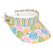 PICKLEBALL MARKETPLACE - Women's Adj. Visor   Floral Multi-Color - Visor w/ Coil