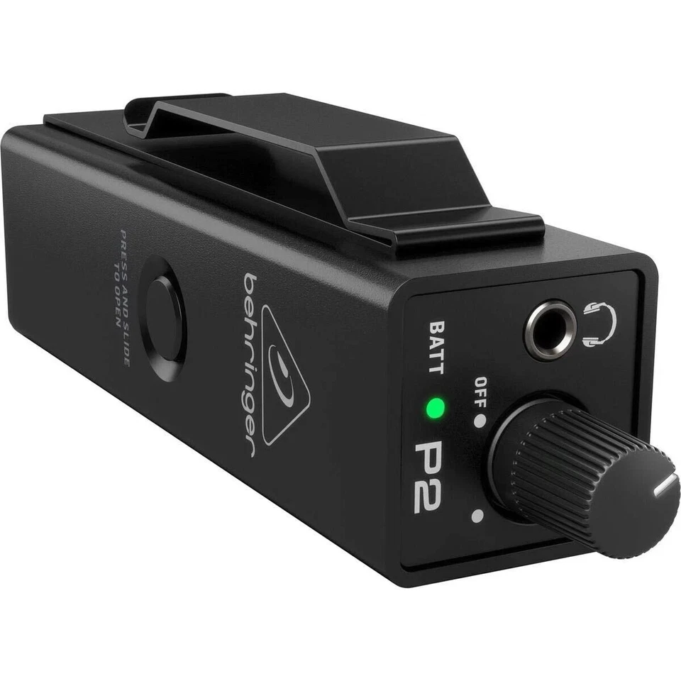 Behringer Powerplay P2 Ultra-Compact Personal In-Ear Monitor Amplifier Black NEW - Image 3 of 3