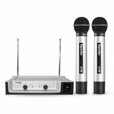 Wireless Twin Microphone 2 Channel System Superlux VT96AA Professional