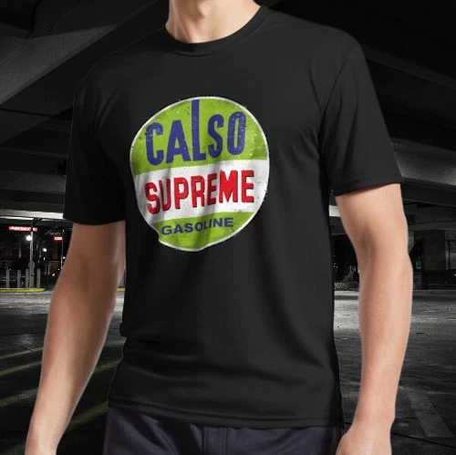 T shirt actif logo signe vintage Calso supreme gas drôle taille S à 5XL