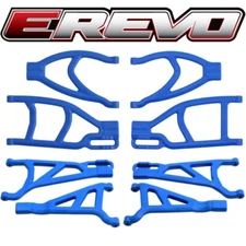 RPM Blue Complete Suspension A-Arm Set for Traxxas E-Revo 2.0 VXL Brushless