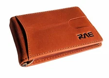 RAE RFID Wallet for Men - Genuine Soft Full Grain Leather Mojave Desert Brown