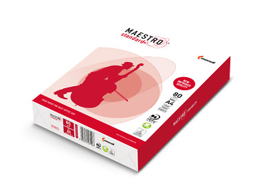 Maestro Standard+ Plus 80g/m² DIN-A4 - 500 Blatt weiß Kopierpapier Papier