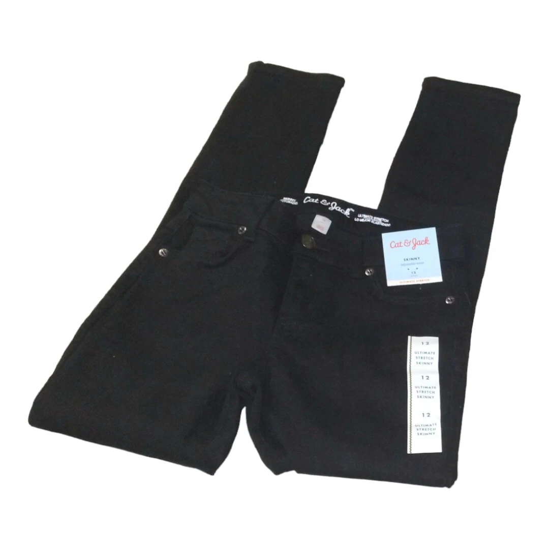 NWT Boys Cat Jack Black Skinny Jeans Size 10 12