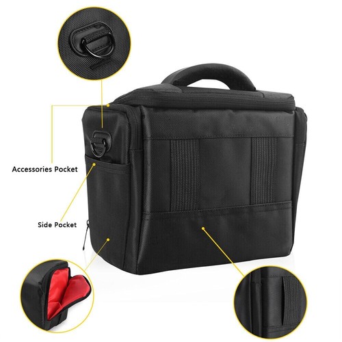 Waterproof DSLR Camera Bag Shoulder Lens Carry Case For Canon Nikon EOS SLR Sony - Picture 4 of 10