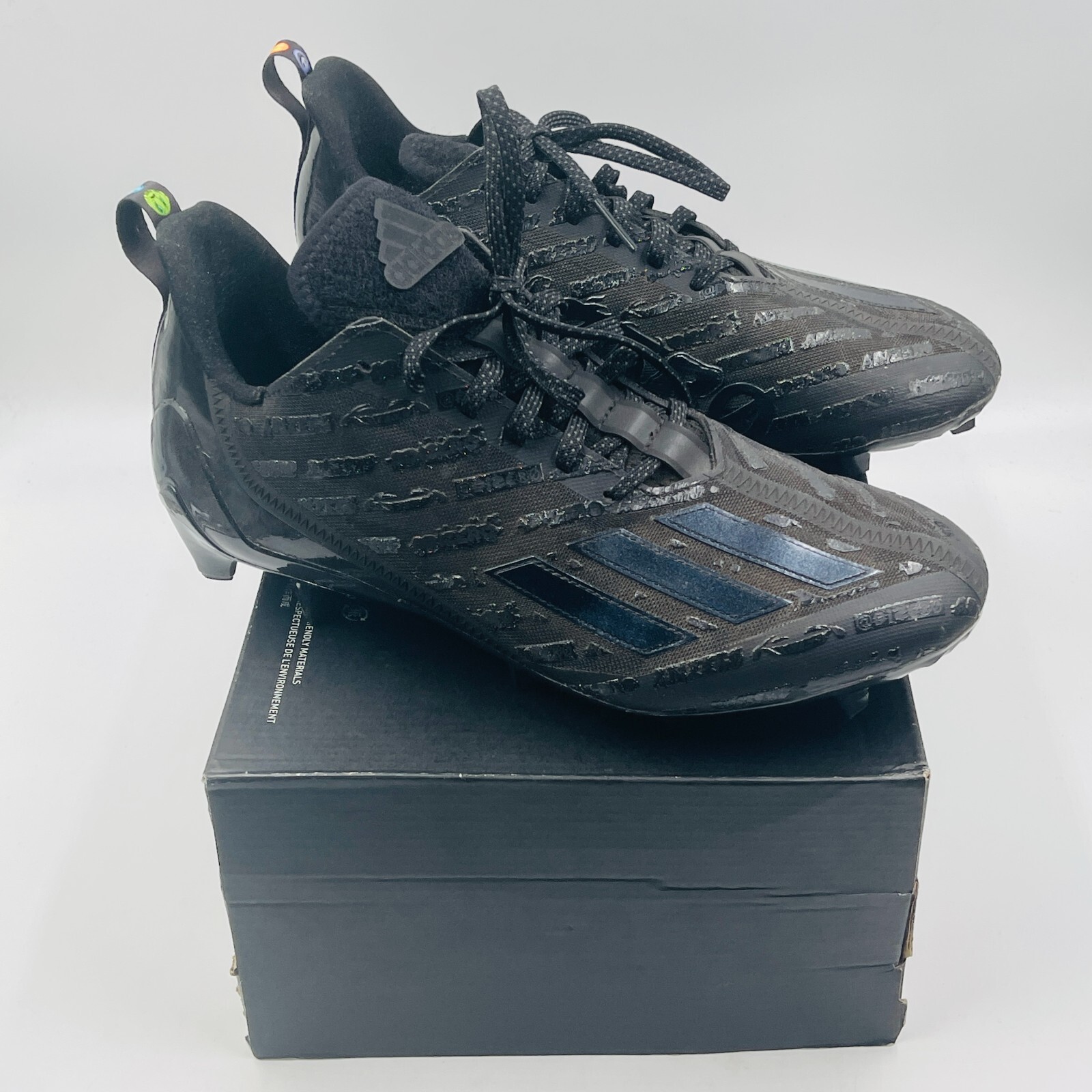 Adidas Adizero Big Mood Black Football Cleats GZ6920, Men's Size 10.5 eBay