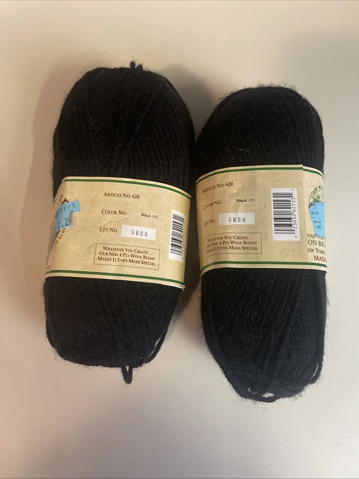 (2 Pack) Brand Yarn Wool-Ease Yarn, Black 153 - Image 2 of 3