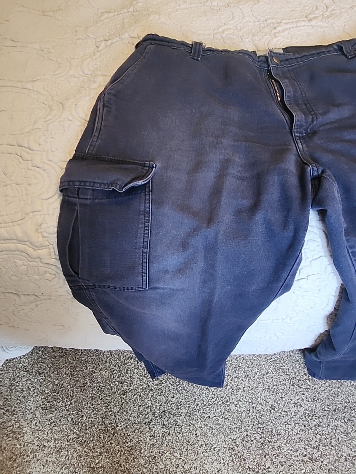 Men's 42x34 TYNDALE FR Flame Resistant K215T Navy Cargo Work Pants eBay