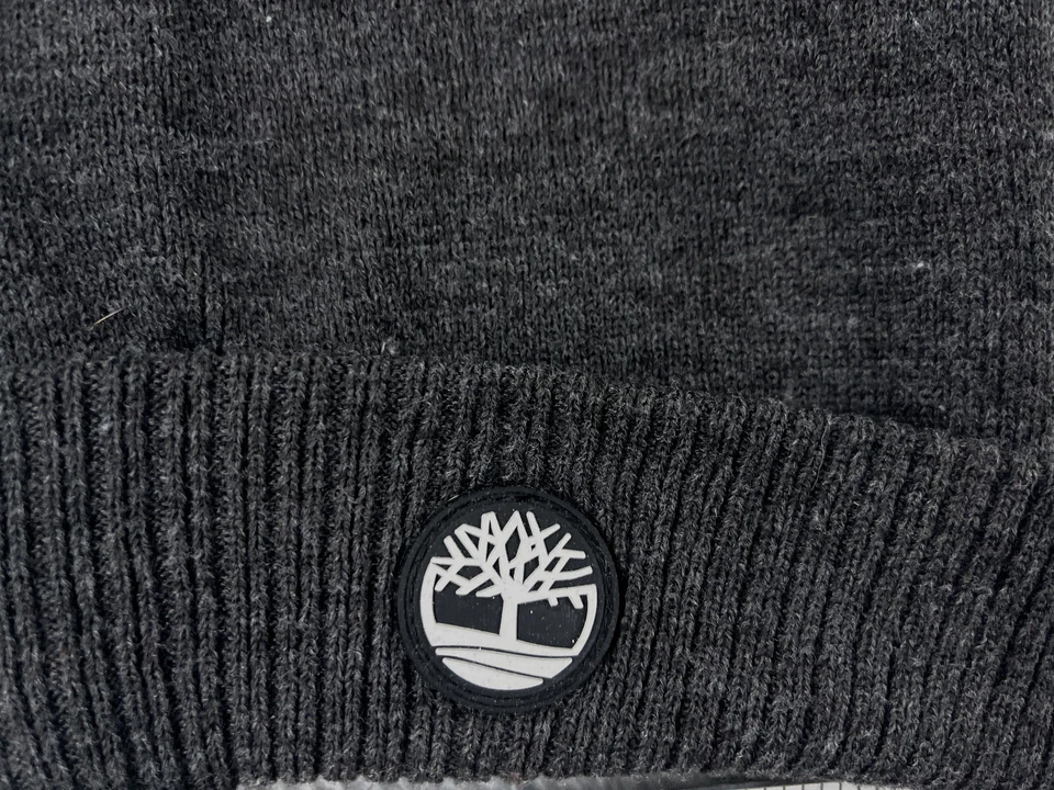 Timberland Gorro Toque Adulto Talla Única Gris Tejido 100% Acrílico Invierno Caminata Campamento Foto 2 de 4