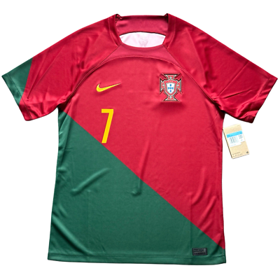 Cristiano Ronaldo #7 Portugal 2022 World Cup Home Jersey M Nike W