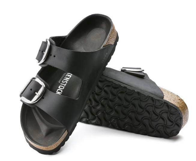 サンダル・ミュール BIRKENSTOCK SLIPPER (1011075 BLACK) NIB Birkenstock Arizona Big Buckle In Black 1011075 Narrow
