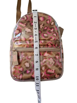 UGG Dannie II Mini Backpack Clear/Med Pink Leopard Faux Fur  display picture 1