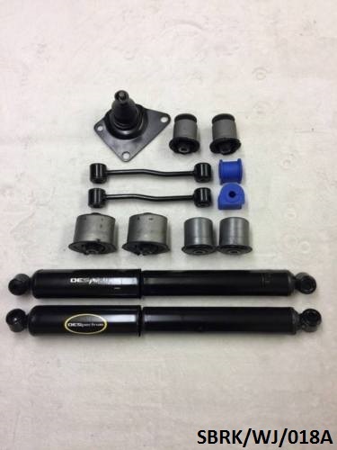 Front Upper & Lower Coil Spring Isolator Kit For 1999-2004 Jeep Grand Cherokee WJ/WG - Replaces K160040, K160041