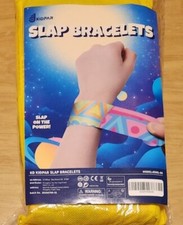 Kidpar 75 Pcs Slap Bracelets for Kids Bulk Wristbands.